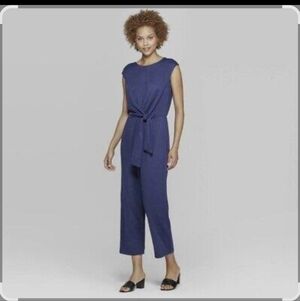 Target XXL Navy Sleeveless Jumpsuit